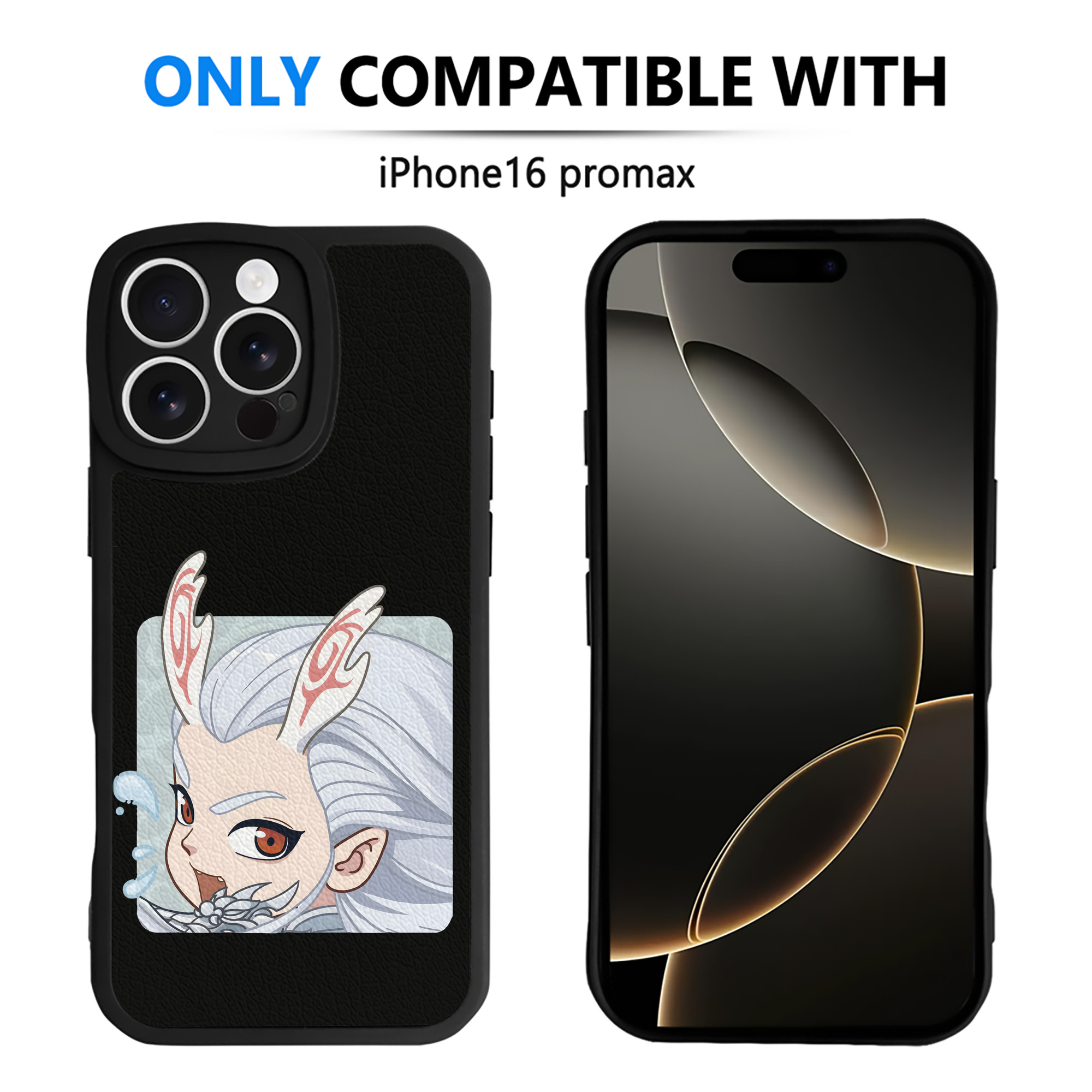 （画像用） Ne Zha 2 ナタ 魔童の大暴れ 【iPhone 16シリーズ対応】シリコンスマホケース（レザー調） 材質：シリコン